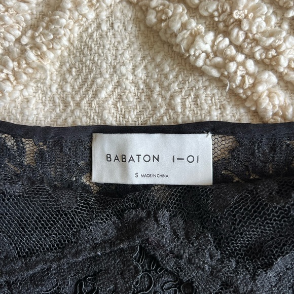 Aritzia Babaton Black Lace Top - S - Picture 5 of 7